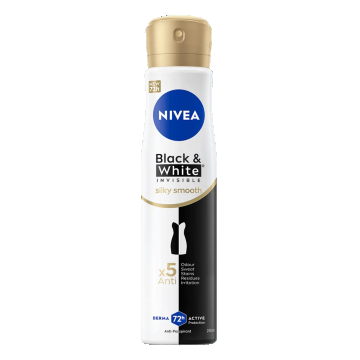 Deodorant spray pentru femei Black & White Silky Smooth, 250ml, Nivea