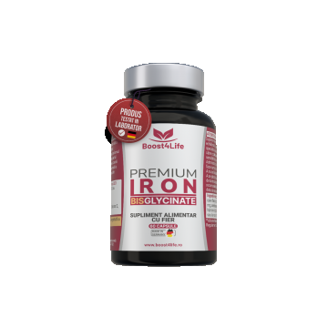 Fier Bisglicinat Premium 71.8mg, 60 capsule, Boost4Life