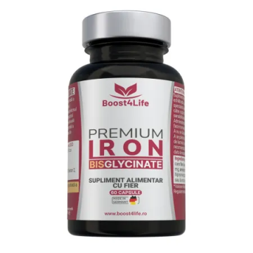 Fier Bisglicinat Premium 71.8mg, 60 capsule, Boost4Life