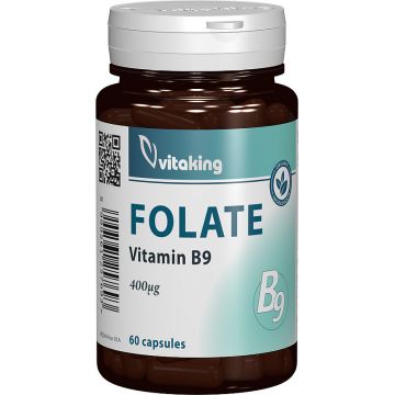 Folat organic 400mcg, 60 capsule, Vitaking