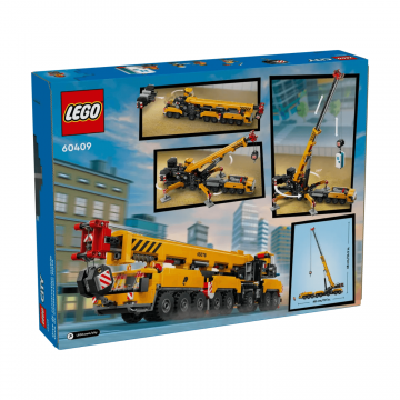 Macara mobila galbena de constructii City, 9+ ani, 60409, Lego