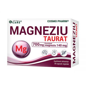 Magneziu Taurat, 30 capsule vegetale, Cosmopharm
