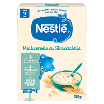Multicereale cu Stracciatella pentru copii de la 18 luni, 250g, Nestle