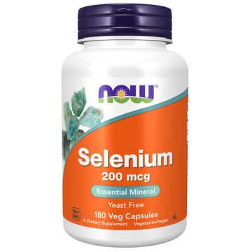 Now Foods Seleniu, seleniu 200 µg, 180 capsule
