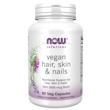 Now Foods Solutions Vegan Păr, piele și unghii, 90 capsule