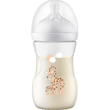 Philips Avent Natural Response Sticle 260ml, 1m+ girafă