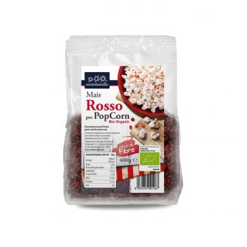 Porumb rosu Bio pentru popcorn, 400 g, Sottolestelle