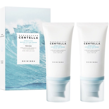 Set Crema hidratanta cu protectie solara SPF 50+ PA++++ Hyalu-Cica, 2 x 50ml, Skin1004