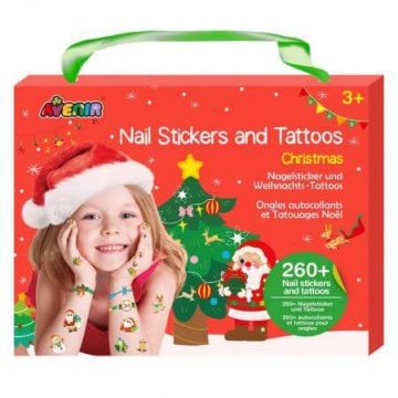Stickere pentru unghii si tatuaje Craciun, +3 ani, Avenir