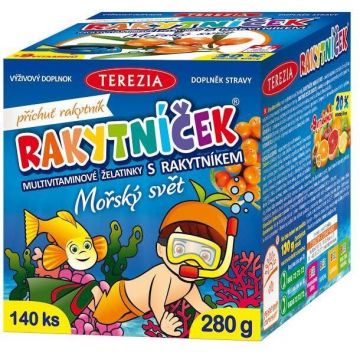 Terezia Sea buckthorn Sea World gelatine multivitaminice cu cătină de mare 140 buc