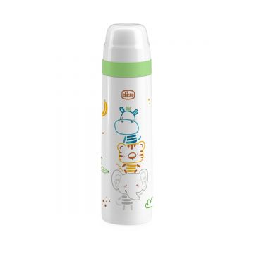 Termos pentru lichide Mami si Bebe 0 luni+ Alb/Verde, 500ml, Chicco