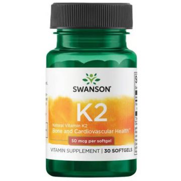 Ultra Natural Vitamina K2, 50 mg, 30 capsule, Swanson