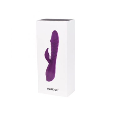 Vibrator pentru placere dubla cu mod de incalzire si 7 moduri de vibratie Double Pleasure, 1 bucata, Ammicco