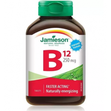 Vitamina B12 cu absorbtie rapida 250mcg, 35 tablete, Jamieson