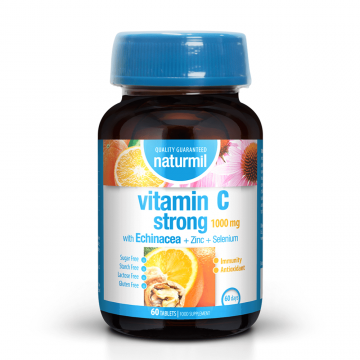 Vitamina C Strong Naturmil, 1000 mg, 60 tablete, Dietmed