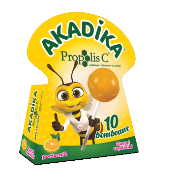 Akadika Propolis C portocala, 10 acadele, Fiterman