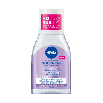 Apa micelara cu efect calmant pentru ten sensibil, 100ml, Nivea