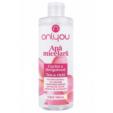Apa micelara pentru demachierea tenului, 400ml, Onlyou