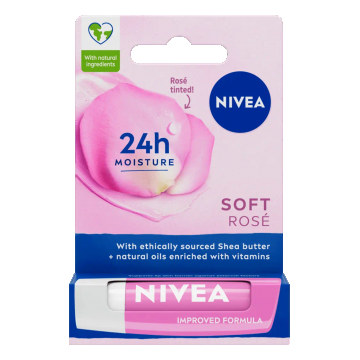 Balsam de buze Rose, 4.8g, Nivea