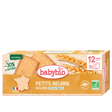 Biscuiti Bio Petite Beurre cu unt pentru copii, +12 luni, 120 g, Babybio