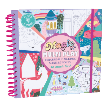 Caiet de activitati reutilizabil, Magic Multi Play Fairy Tale, 3 ani+, Floss & Rock