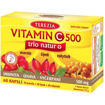 Compania Terezia Vitamina C trio natur+ 60 capsule