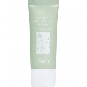 Crema de fata hidratanta cu extract de cactus si SPF50, 35ml, Yadah