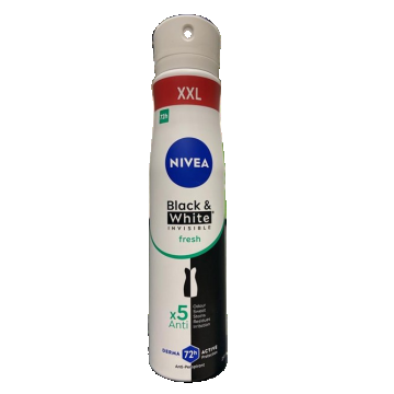 Deodorant spray Invisible Black & White Fresh, 250ml, Nivea