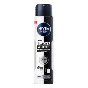 Deodorant spray pentru barbati Black & White Original, 250ml, Nivea