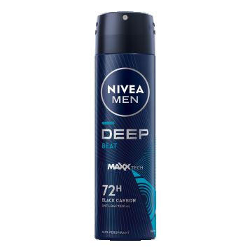 Deodorant spray pentru barbati Deep Beat Black Carbon, 150ml, Nivea