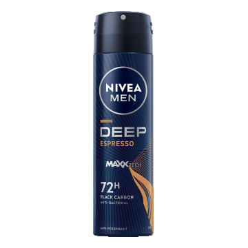 Deodorant spray pentru barbati Deep Espresso Black Carbon, 150ml, Nivea