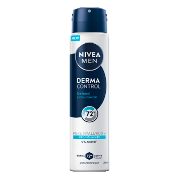 Deodorant spray pentru barbati Derma Control Defend, 250ml, Nivea