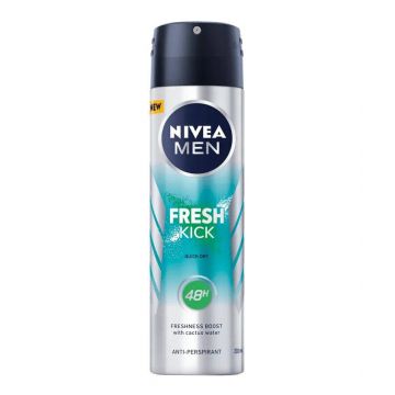 Deodorant spray pentru barbati Fresh Kick, 150ml, Nivea