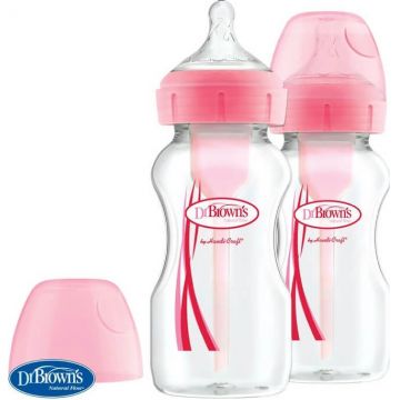 DR.BROWNS FLASA OPTIONS+ WIDE-NECK RUZOVA 2×270 ml