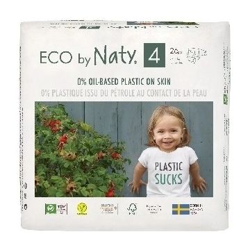 Eco by Naty Scutece Maxi 7 - 18 kg 1×26 buc, scutece