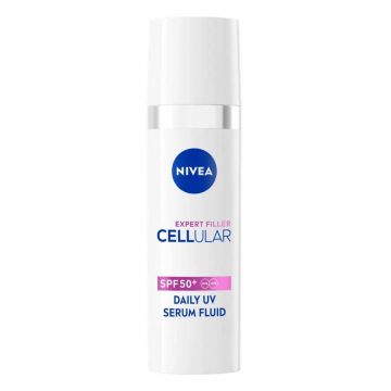 Fluid facial pentru utilizare zilnica protectie solara SPF50+ Cellular Expert Filler, 30ml, Nivea