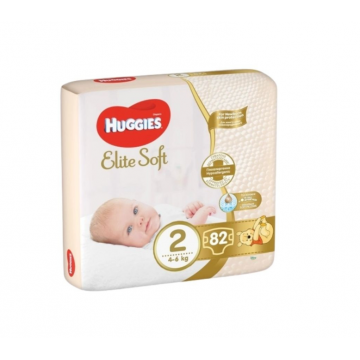 Huggies Elite Soft nr. 2 (4-6 kg) 82 bucati