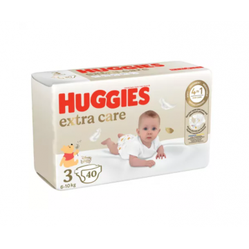 Huggies Extra Care nr. 3 (6 - 10 kg) 40 bucati