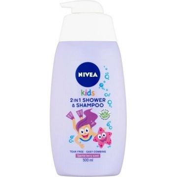 NIVEA Kids Kids Gel de duș GIRL 500ml 1×500 ml, gel de duș