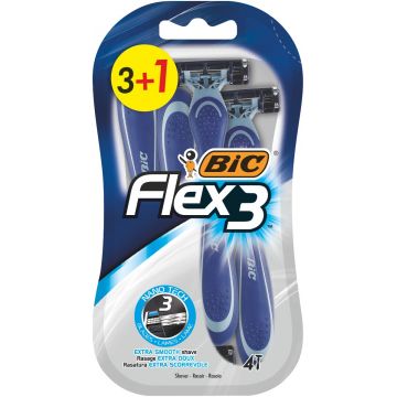 Pachet Aparat de ras Flex 3, 4 bucati, BIC