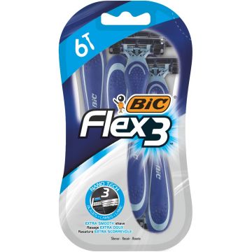 Pachet Aparat de ras Flex 3, 6 bucati, BIC