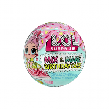 Papusa surpiza Mix & Make Birthday Cake, + 3 ani, L.O.L Surprise