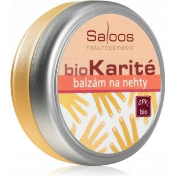 Saloos bioKarité balsam de unghii 1×19 ml, conținut ridicat de zinc, regenerează, înmoaie