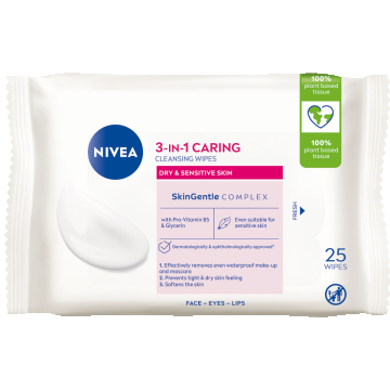 Servetele demachiante delicate, 25 bucati, Nivea