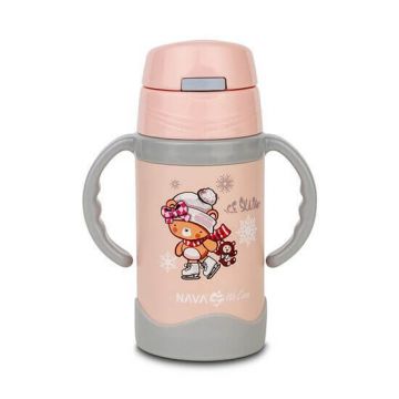 Sticla termoizolata din otel inoxidabil We care, roz, 300 ml, Nava