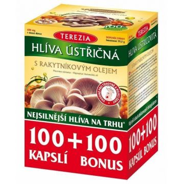 Terezia Ciupercă de stridii cu ulei de cătină de mare 200 capsule