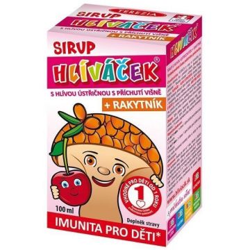 Terezia Hliviačik Sirop de ciuperci de stridii cu aromă de cireșe + cătină de mare, 100 ml