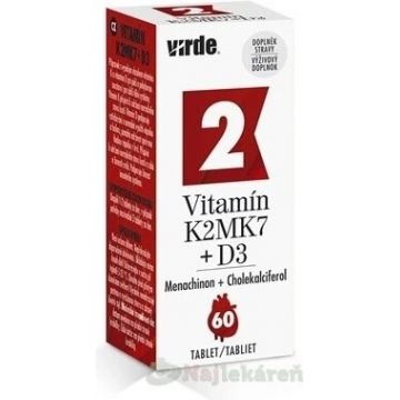 VIRDE VITAMINA K2 MK7 + D3 tbl 1x60 buc