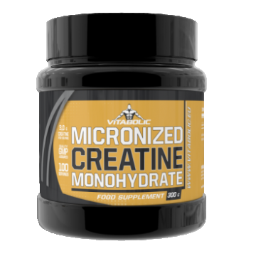 100% Creatina monohidratata micronizata cu banana-ananas, 300g, Vitabolic
