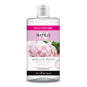Apa micelara cu extract de bujor, 650ml, Natigo